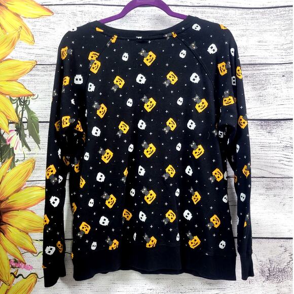 Junior Black Halloween Sweatshirt Kitty Cat Sweat Shirt XXXL (21) - Picture 8 of 8